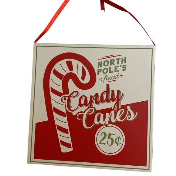 3 Peppermint Ornaments Candy Cane Themed Christmas Nostalgic Vintage Style - Picture 2 of 5